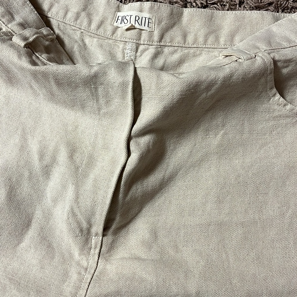 First Rite Size L Beige Pants - Picture 3 of 6